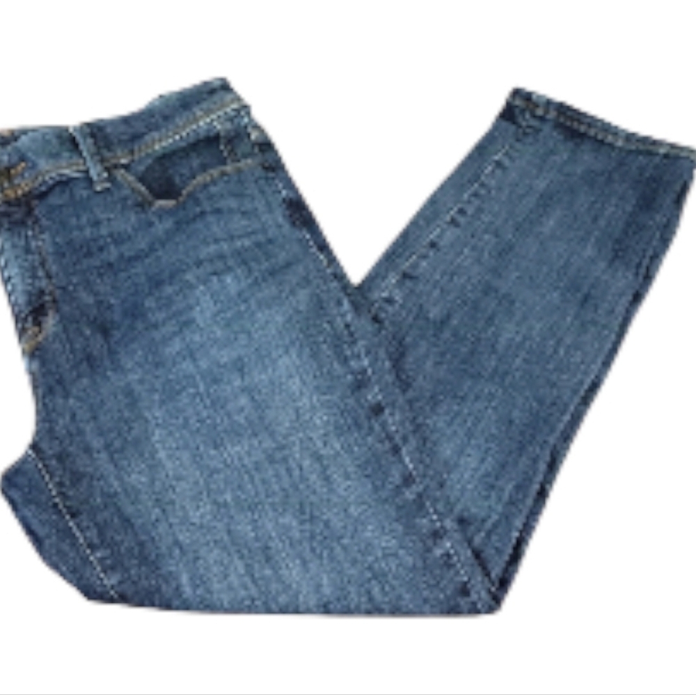 Chico's So Slimming Girlfriend Crop Jeans - Dark Blue